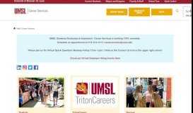 
							         UMSL Career Services - University of Missouri-St. Louis								  
							    