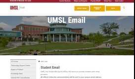 
							         UMSL Email - University of Missouri-St. Louis								  
							    