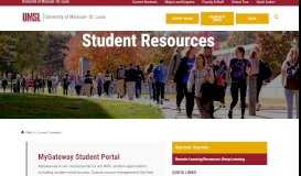 
							         UMSL Student Resources - University of Missouri-St. Louis								  
							    