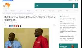 
							         UMU Launches Online Schoolink Platform For Student Registration ...								  
							    