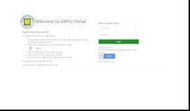 
							         UMYU Portal								  
							    