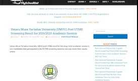
							         UMYU Post UTME Screening Result 2018/2019 - MySchoolGist								  
							    