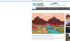
							         UN-Water | Coordinating the UN's work on water and sanitation								  
							    