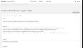 
							         Unable to Add Authorized Support Contact | Marketo Marketing Nation ...								  
							    