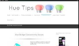 
							         Unable to connect to hue bridge | Hue Tips								  
							    