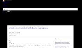 
							         Unable to connect to the Netbeans plugin portal - Stack Overflow								  
							    