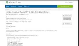 
							         Unable to upload from ATX™ to CCH iFirm Client Portal. - CCH Support								  
							    