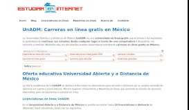 
							         UnADM: 24 Carreras en línea gratis en México. ¡¡Convocatoria 2019!!								  
							    