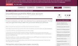 
							         Unauthorised payments from your account | FCA								  
							    