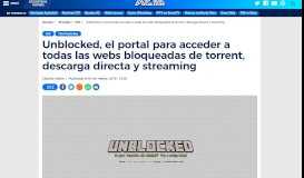
							         Unblocked, el portal para acceder a todas las webs bloqueadas de ...								  
							    