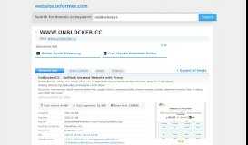 
							         unblocker.cc at WI. UnBlocker.CC - UnBlock blocked Website with Proxy								  
							    