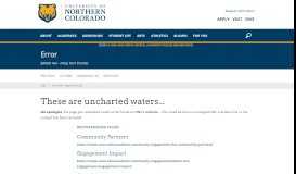 
							         UNC Engage Portal - University of Northern Colorado								  
							    