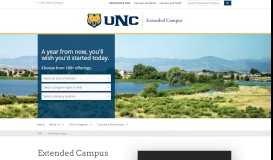 
							         UNC Extended Campus - Home - University of Northern Colorado								  
							    