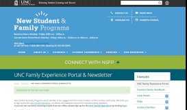 
							         UNC Family Experience Portal & Newsletter | New Student & Family ...								  
							    