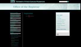 
							         UNC Online: Registrar: UNCW								  
							    