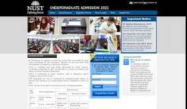 
							         Undergraduate Admission 2019 - NUST								  
							    