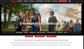 
							         Undergraduate Admission - Bard College								  
							    