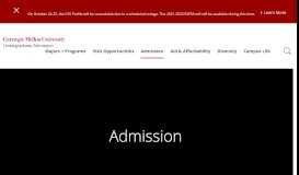 
							         Undergraduate Admission - Carnegie Mellon University Office of ...								  
							    