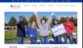 
							         Undergraduate Admission - Elizabeth City State University								  
							    