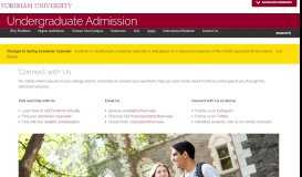 
							         Undergraduate Admission | Fordham								  
							    