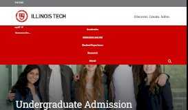 
							         Undergraduate Admission | Illinois Institute of Technology								  
							    