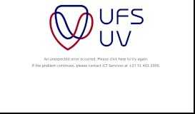 
							         Undergraduate Admission - UFS								  
							    