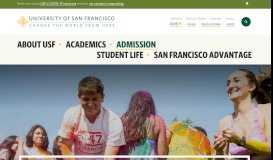 
							         Undergraduate Admission | University of San Francisco								  
							    