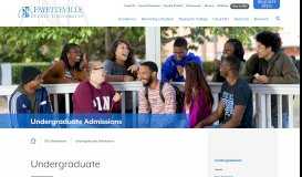 
							         Undergraduate Admissions at Fayetteville State University								  
							    