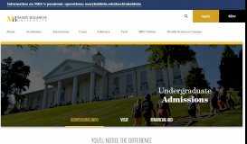 
							         Undergraduate Admissions at Mary Baldwin University								  
							    