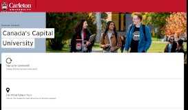 
							         Undergraduate Admissions - Carleton University								  
							    