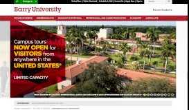 
							         Undergraduate Admissions - Future Students: Barry University, Miami ...								  
							    