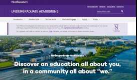 
							         Undergraduate Admissions - Northwestern University								  
							    