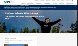 
							         Undergraduate Admissions | Sierra Nevada College								  
							    