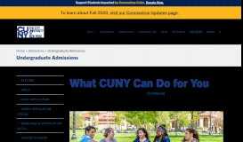 
							         Undergraduate Admissions – The City University of New York								  
							    