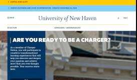 
							         Undergraduate Admissions - University of New Haven								  
							    