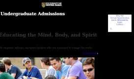 
							         Undergraduate Admissions // University of Notre Dame								  
							    