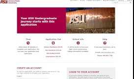 
							         Undergraduate Application - Arizona State University								  
							    
