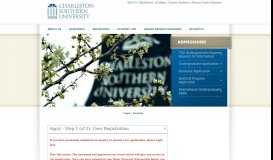 
							         Undergraduate Application - Charleston Southern University								  
							    