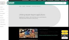 
							         Undergraduate applications | Deakin								  
							    