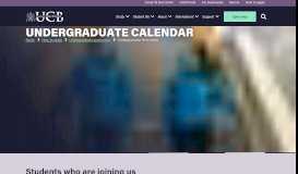 
							         Undergraduate Calendar - University College Birmingham								  
							    
