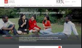 
							         Undergraduate - LSE								  
							    