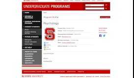 
							         Undergraduate Programs :: NC State University								  
							    