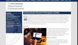 
							         Undergraduate Research Participation (SONA) | Department ...								  
							    