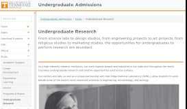 
							         Undergraduate Research - UTK Admissions - The University of ...								  
							    