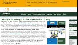 
							         Underground Storage Tank (UST) Operator Training - NYS ...								  
							    