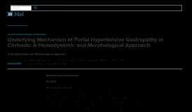
							         Underlying Mechanism of Portal Hypertensive Gastropathy in Cirrhosis								  
							    