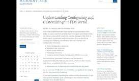 
							         Understanding Configuring and Customizing the FIM Portal ...								  
							    