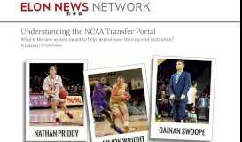 
							         Understanding the NCAA Transfer Portal - Elon News Network								  
							    