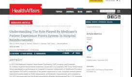 
							         Understanding The Role Played By Medicare's Patient Experience ...								  
							    