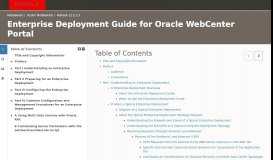 
							         Understanding the WebCenter Portal Enterprise ... - Oracle Docs								  
							    